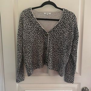 Madewell Floral Cozy Cardigan Sweater